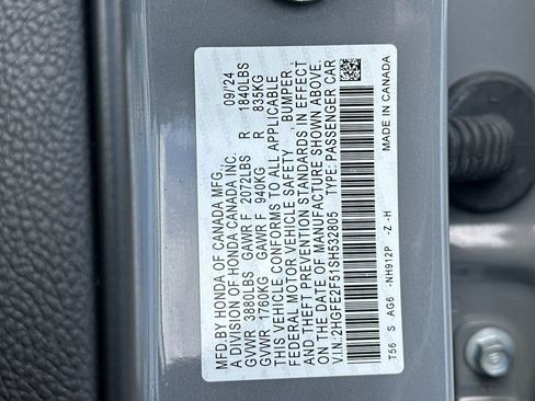 Certified 2025 Honda Civic Sport image 33