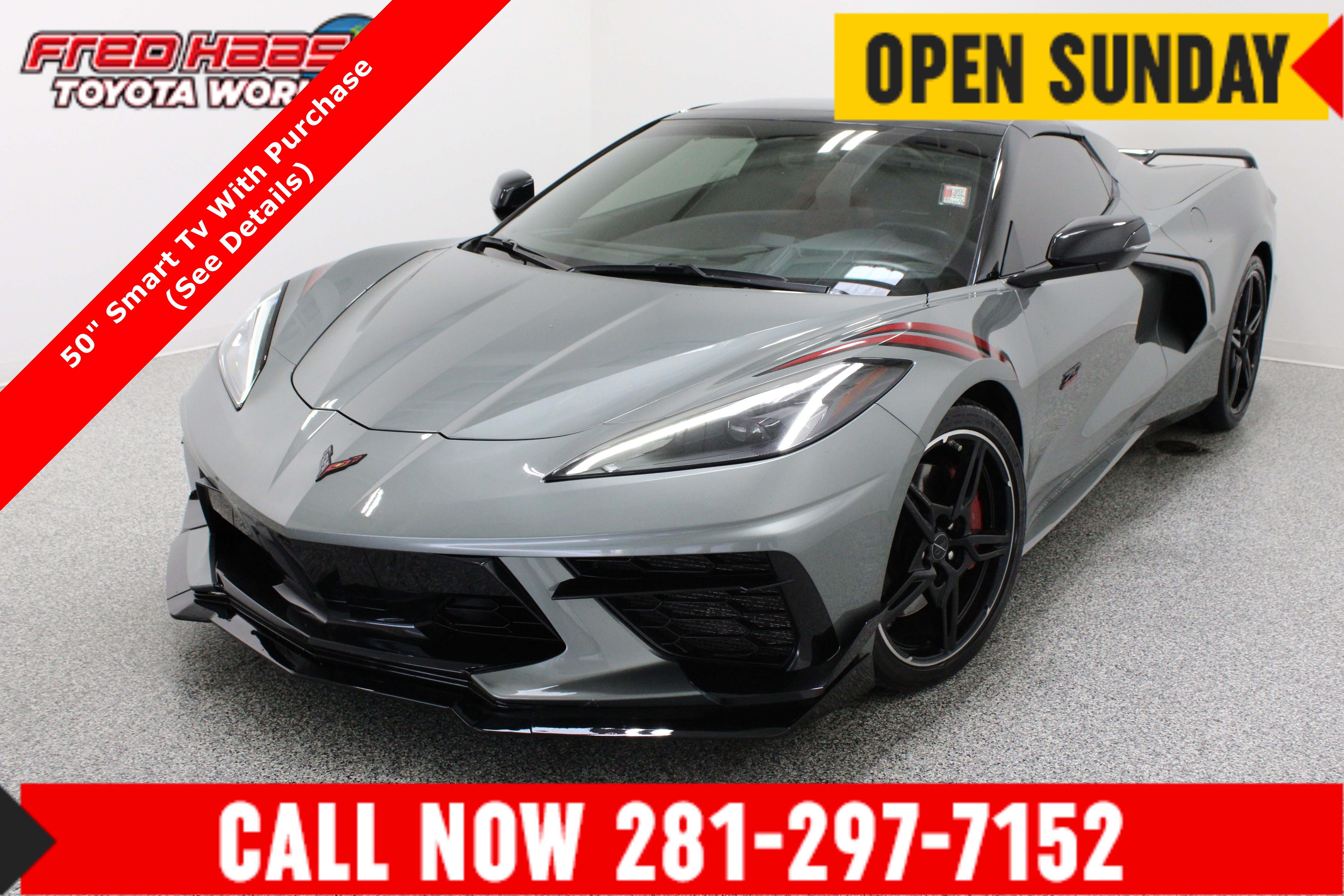 Used 2023 Chevrolet Corvette Stingray Convertible w/ Z51 Performance Package RWD image 1