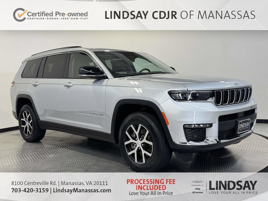 Certified 2023 Jeep Grand Cherokee L Limited w/ Luxury Tech Group II AWD/4WD image 1