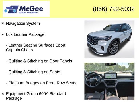 Used 2025 Ford Explorer Platinum w/ Ultimate Package AWD/4WD image 4