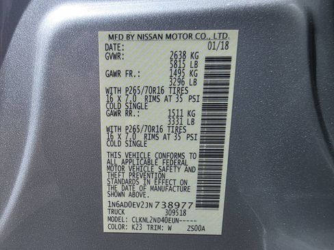 Used 2018 Nissan Frontier SV AWD/4WD image 31