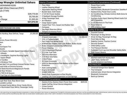 Used 2021 Jeep Wrangler Unlimited Sahara image 11