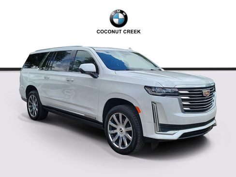 Used 2022 Cadillac Escalade ESV Premium Luxury Platinum w/ Heavy-Duty Trailer Package RWD image 1
