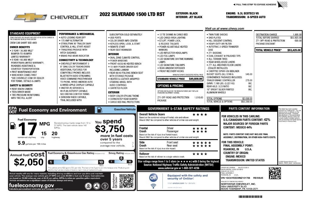 Used 2022 Chevrolet Silverado 1500 RST AWD/4WD image 4