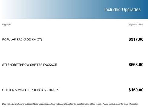 Used 2021 Subaru WRX STI w/ Popular Package #3 (IZT) image 5