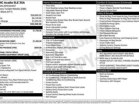 Used 2023 GMC Acadia SLE w/ Driver Convenience Package FWD image 4
