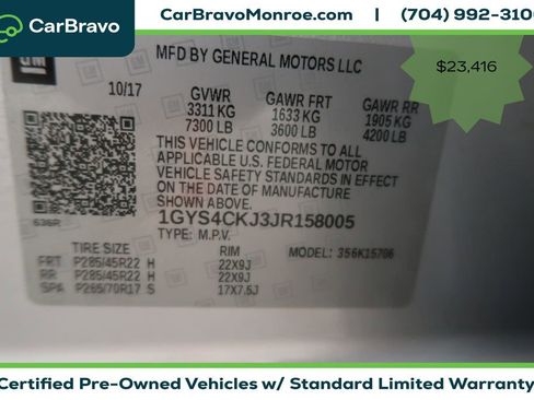 Certified 2018 Cadillac Escalade Premium Luxury AWD/4WD image 49