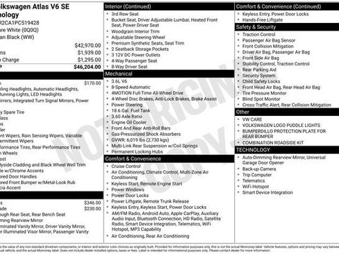 Used 2023 Volkswagen Atlas SE AWD/4WD image 3