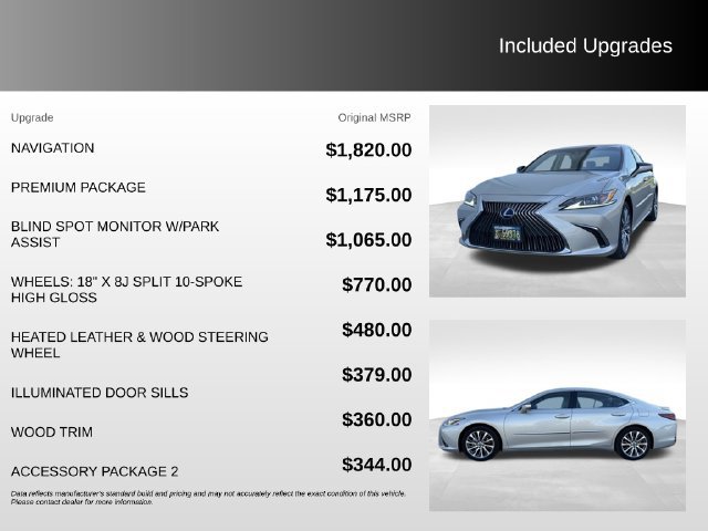 Used 2019 Lexus ES 300h w/ Premium Package FWD image 9