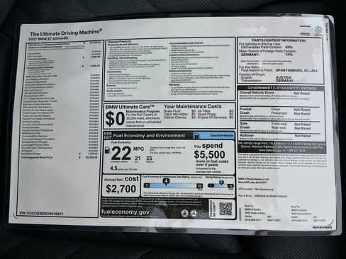 New 2027 BMW X7 xDrive40i w/ Premium Package AWD/4WD image 47