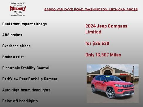 Used 2024 Jeep Compass Limited AWD/4WD image 20