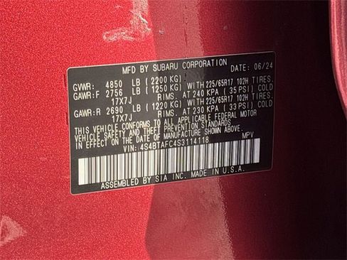 Certified 2025 Subaru Outback Premium image 32