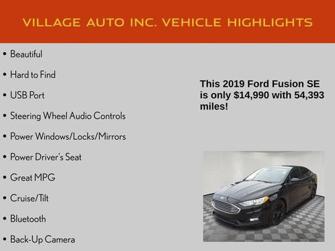Used 2019 Ford Fusion SE w/ Equipment Group 151A image 7