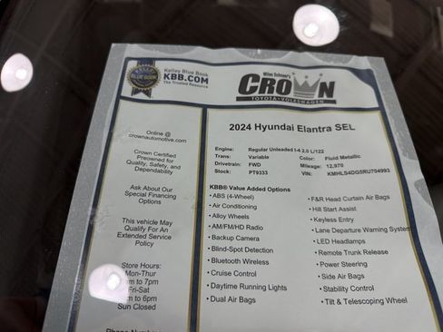 Used 2024 Hyundai Elantra SEL w/ Convenience Package FWD image 40