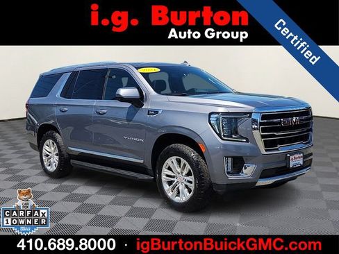Certified 2021 GMC Yukon SLT w/ SLT Premium Package AWD/4WD image 1