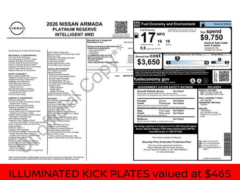 New 2026 Nissan Armada Platinum Reserve image 6