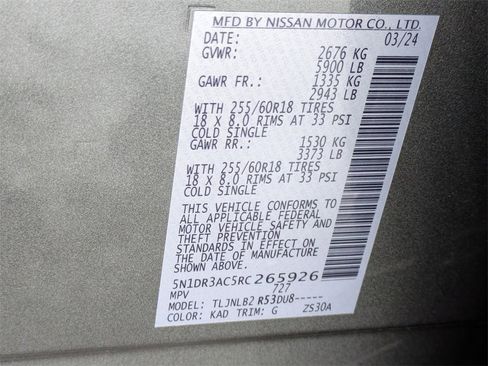 Certified 2024 Nissan Pathfinder S image 29