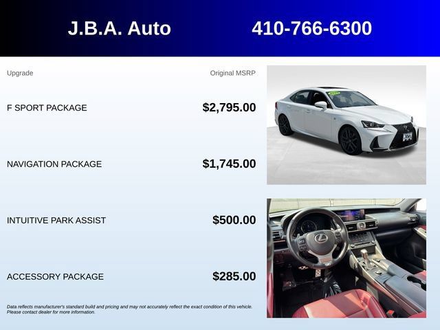 Used 2020 Lexus IS 300 F Sport w/ F Sport Package AWD/4WD image 5