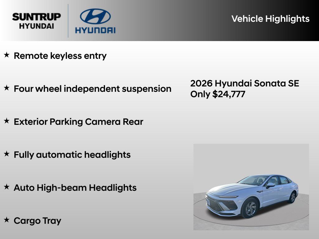 Used 2026 Hyundai Sonata SE FWD image 16