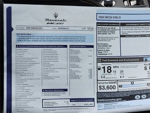 New 2024 Maserati MC20 Cielo image 74