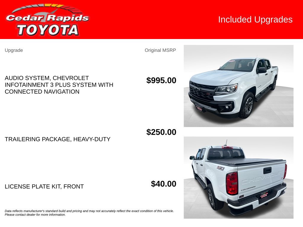 Used 2021 Chevrolet Colorado Z71 AWD/4WD image 7