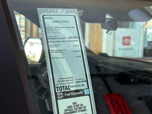 New 2026 Toyota Tundra SR5 w/ SX Package image 28