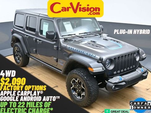 Used 2022 Jeep Wrangler Unlimited Rubicon 4xe AWD/4WD image 1