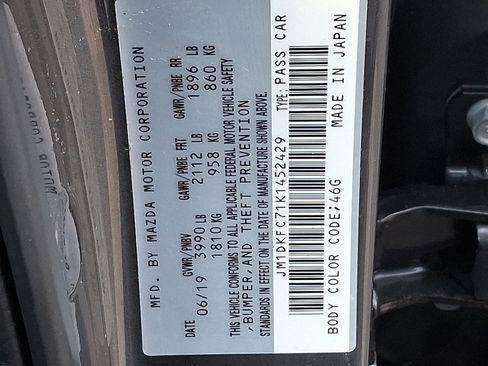 Used 2019 MAZDA CX-3 Touring w/ Touring I-ACTIVSENSE Package image 29