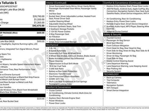 Used 2023 Kia Telluride S w/ S Sunroof Package image 12