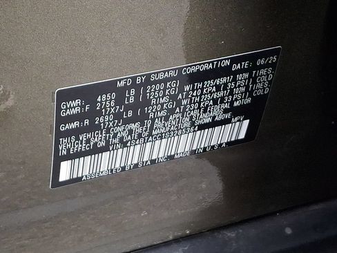 Certified 2025 Subaru Outback Premium AWD/4WD image 27