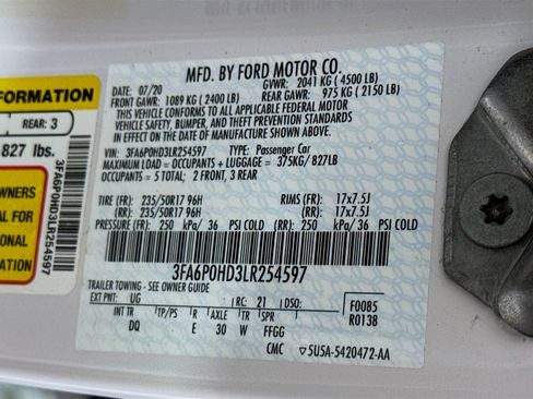 Used 2020 Ford Fusion SE image 40