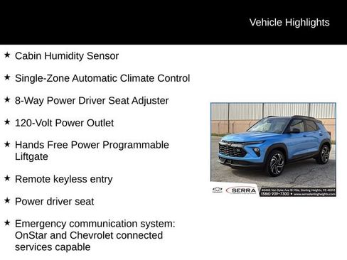 Used 2025 Chevrolet TrailBlazer RS w/ Convenience Package AWD/4WD image 5