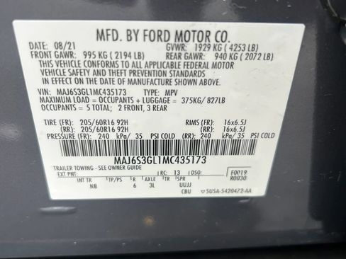 Used 2021 Ford EcoSport SE w/ SE Convenience Package AWD/4WD image 33