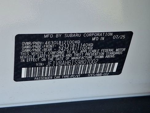 Certified 2025 Subaru WRX Premium w/ Popular Package #1A AWD/4WD image 26