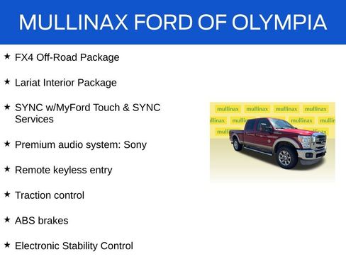 Used 2014 Ford F250 Lariat w/ Lariat Interior Package AWD/4WD image 17