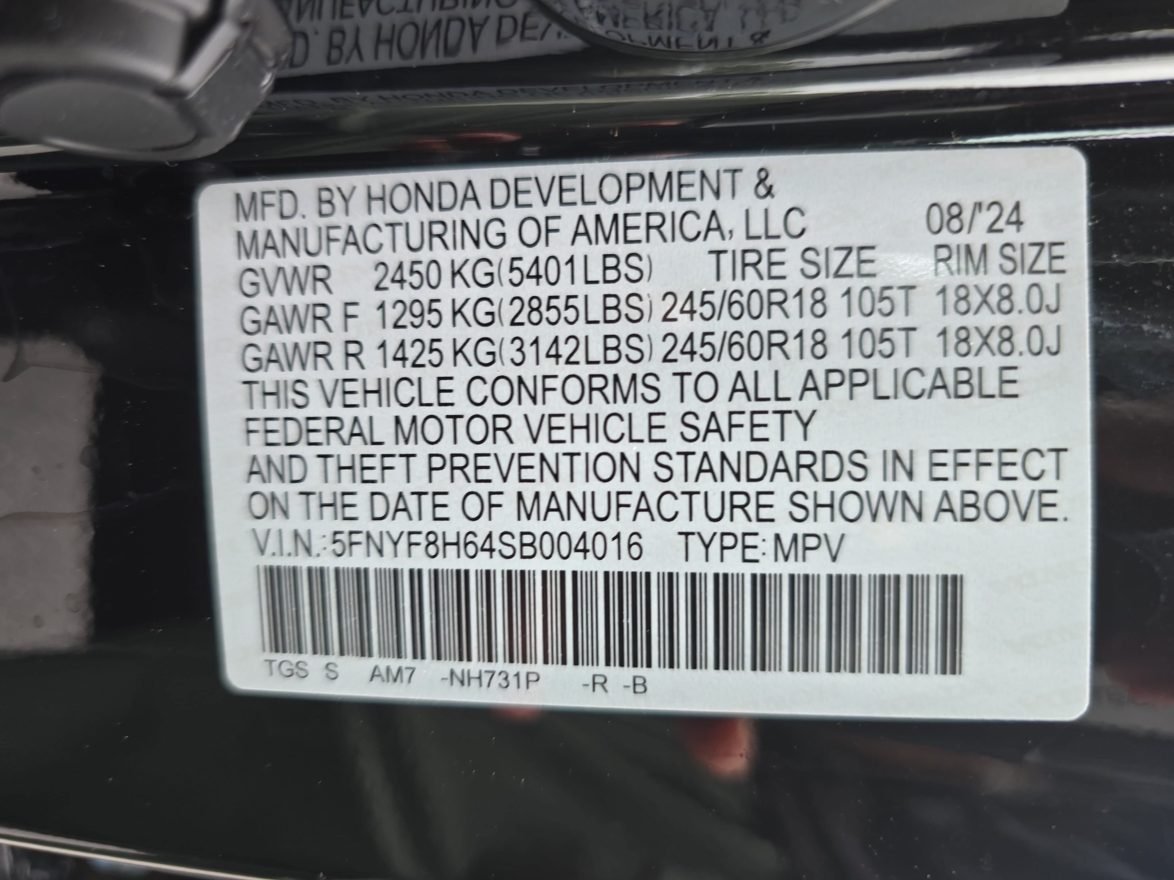 Certified 2025 Honda Passport TrailSport image 35