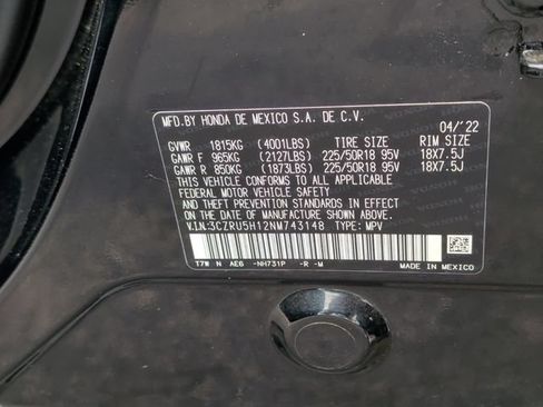 Used 2022 Honda HR-V Sport image 36