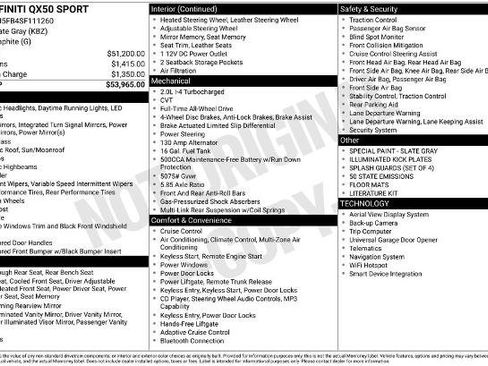 Certified 2025 INFINITI QX50 Sport AWD/4WD image 26