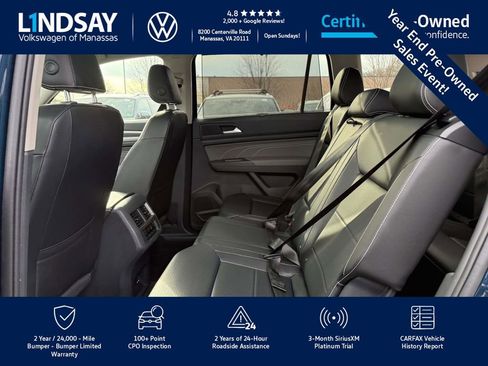 Certified 2022 Volkswagen Atlas SE w/ Panoramic Sunroof Package image 12