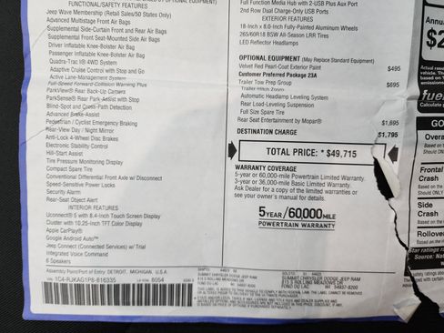 Used 2023 Jeep Grand Cherokee L Laredo w/ Trailer Tow Group (B) image 46