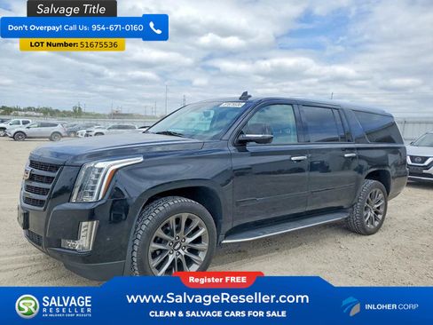 Used 2019 Cadillac Escalade ESV Premium Luxury w/ Escalade Sport Edition AWD/4WD image 1
