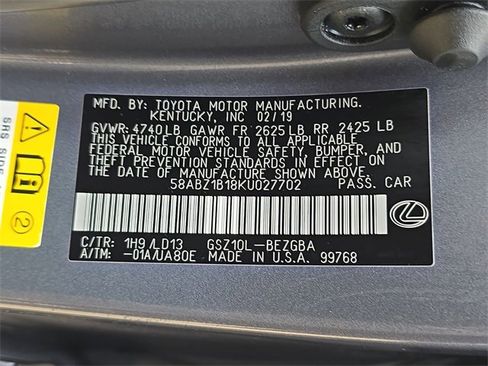 Used 2019 Lexus ES 350 Luxury w/ Premium Package image 38