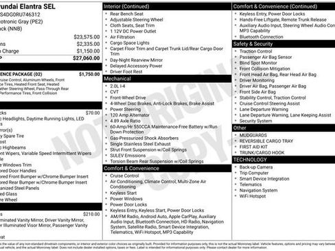 Used 2024 Hyundai Elantra SEL w/ Convenience Package FWD image 23