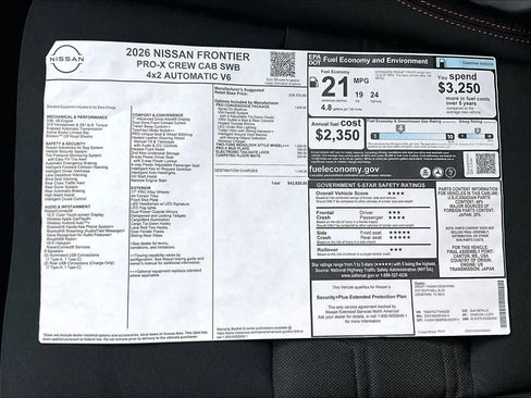 New 2026 Nissan Frontier Pro-X RWD image 21