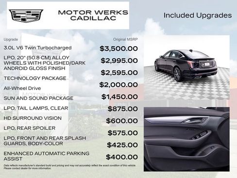 Certified 2025 Cadillac CT5 Premium Luxury w/ Technology Package AWD/4WD image 8