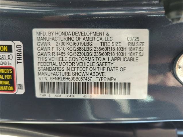 Certified 2025 Honda Odyssey EX-L image 26