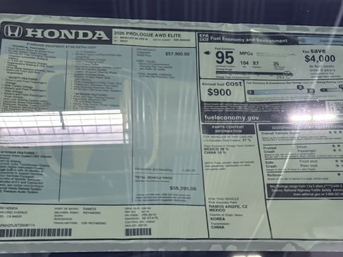 New 2026 Honda Prologue Elite image 35