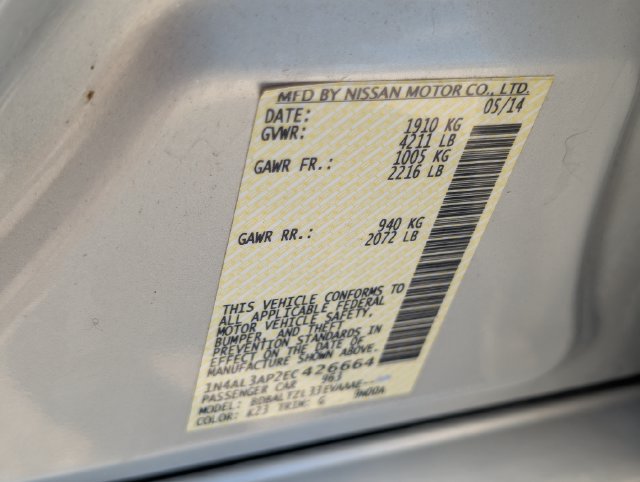 Used 2014 Nissan Altima 2.5 SV w/ Convenience Package FWD image 19