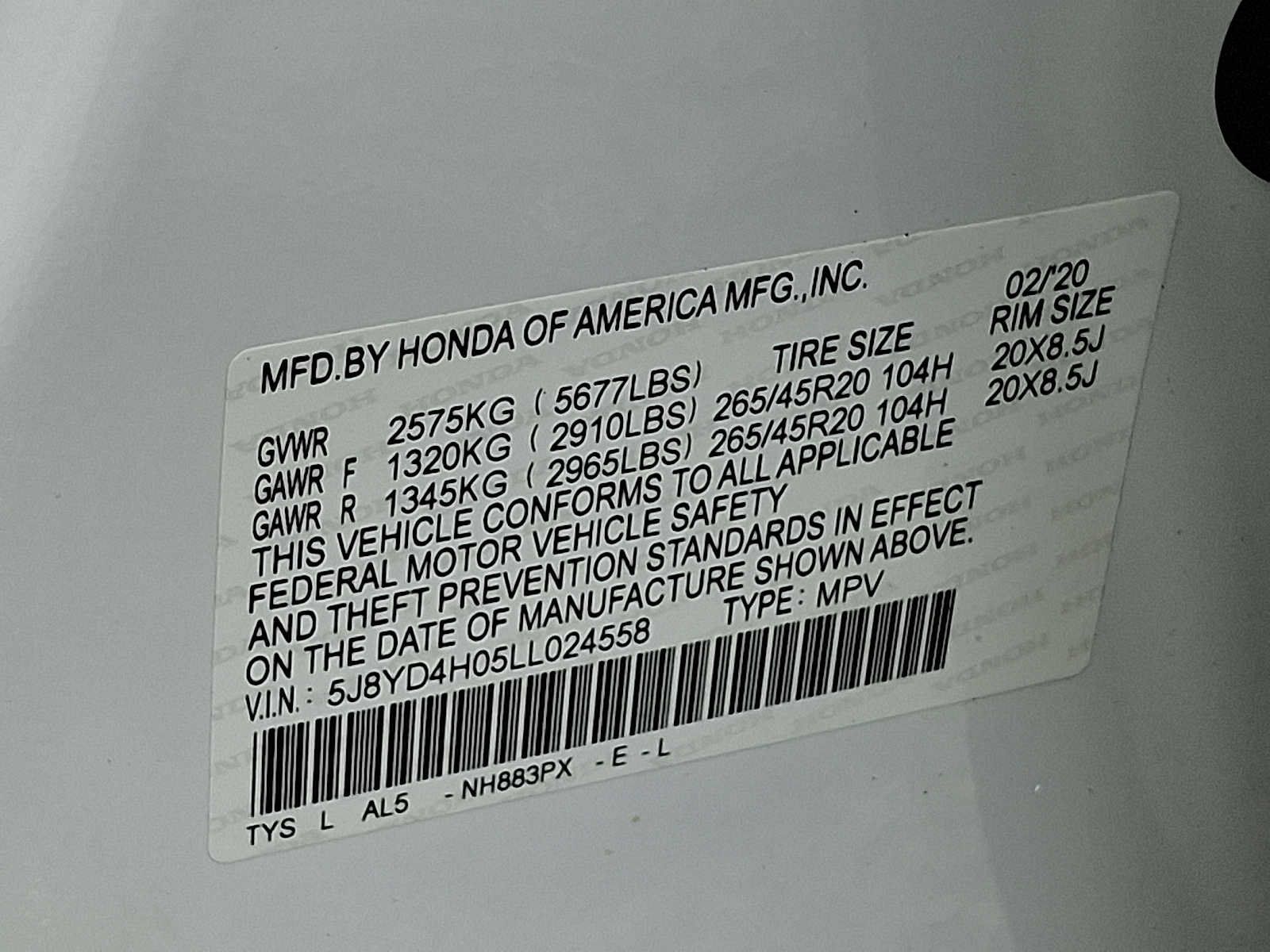 Certified 2020 Acura MDX A-Spec AWD/4WD image 27