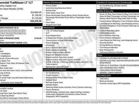 Used 2022 Chevrolet TrailBlazer LT w/ Convenience Package image 9